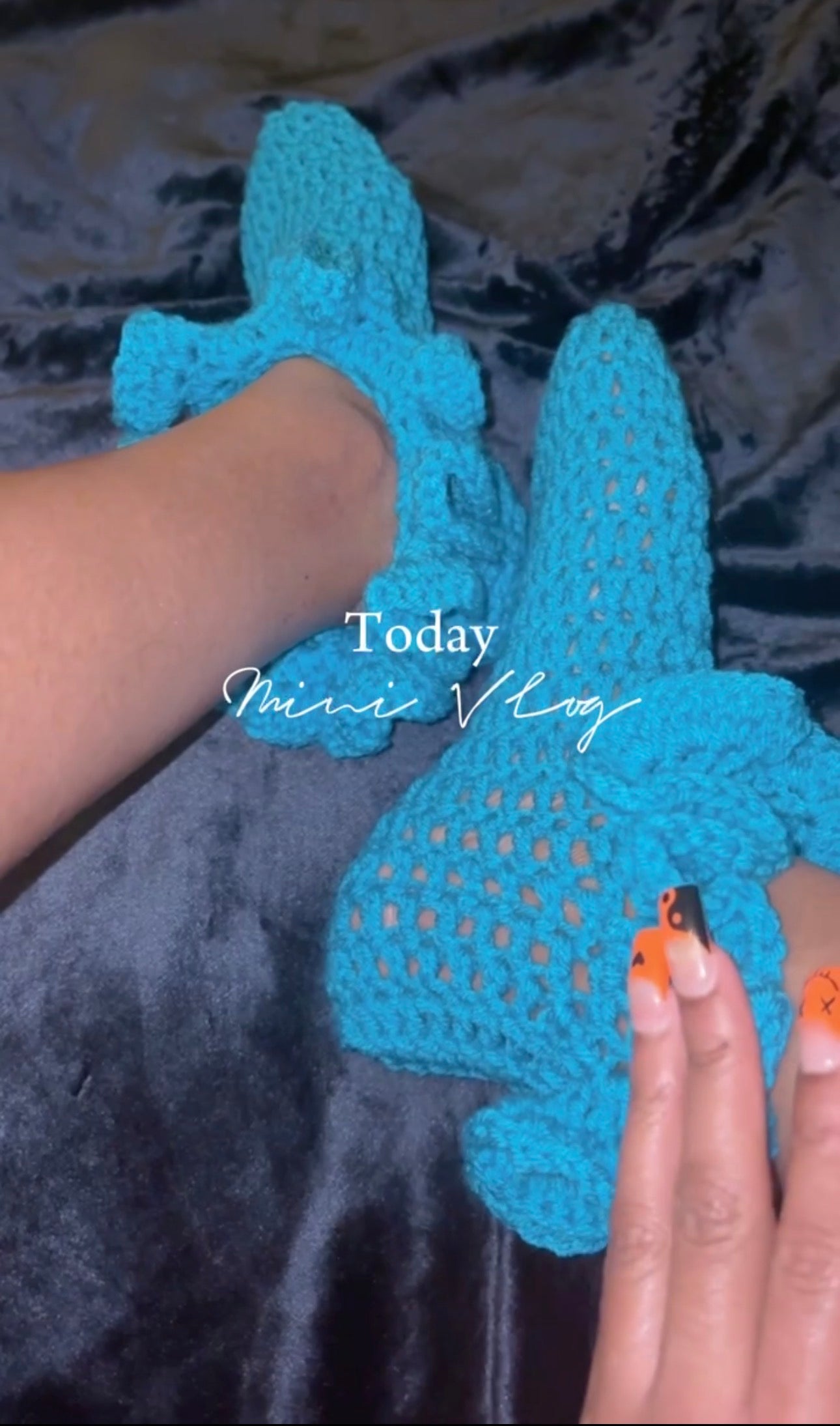 -Crochet Ruffle  Socks